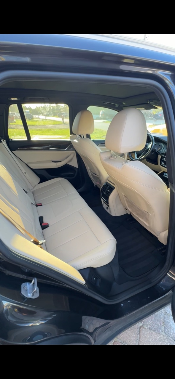 Detailed rear seat interior